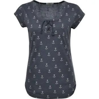 Dámské tričko Dámské tričko s námořnickým motivem - Sublevel XS tmavě modrá