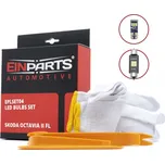 8 ks led osvětlení interiéru Škoda Octavia II po faceliftu (2008-2013 (kompletní montážní sada)