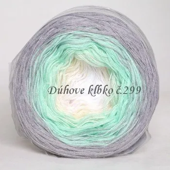 Příze Duhové klubíčko 299, 3nitka 900 m