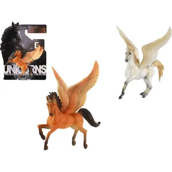 Hračka Teddies Jednorožec s křídly plast 10-11cm 2 barvy na kartě