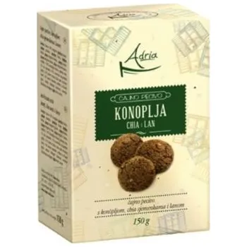 Cukrovinka Sušenky Adria s konopím a chia semínky