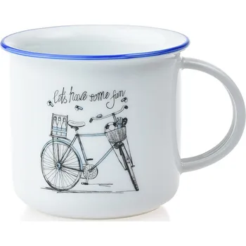 Porcelánový hrnek pánské KOLO s modrou linkou - 250 ml