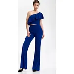 Safírové elegantní zvonové kalhoty M874 Sapphire Velikost: S