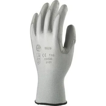 Pracovní rukavice Pracovní rukavice máčené na dlani a prstech v polyuretanu, velikost 10, šedé