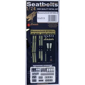 Plastikový model 1/24 Seatbelts Messerschmitt Bf 109G-6 (laser)