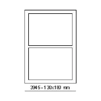 Speciální papír Samolepicí etikety 180 x 130 mm, 2 etikety, A4, 100 listů