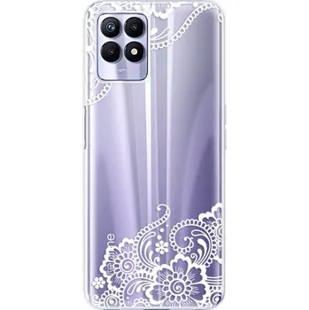 Pouzdro na mobilní telefon Odolné silikonové pouzdro iSaprio - White Lace 02 - Realme 8i