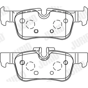 Brzdová destička Sada brzdových destiček, kotoučová brzda JURID 573767J