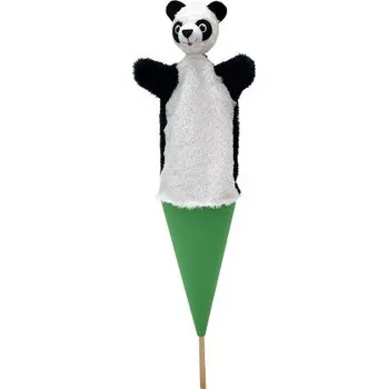 maňásek Moravská Ústředna Panda 55 cm 3v1, kornoutový maňásek