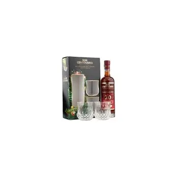 Rum Centenario 20y box+sklo 0.7L 40%