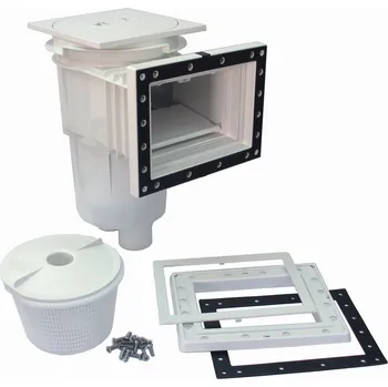 Astralpool Skimmer se standardním hrdlem a čtvercovým víkem, barva bílá, pro fóliové a prefabrikované bazény