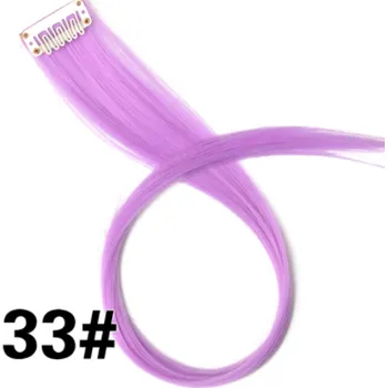 Rovný proužek syntetických vlasů č.33