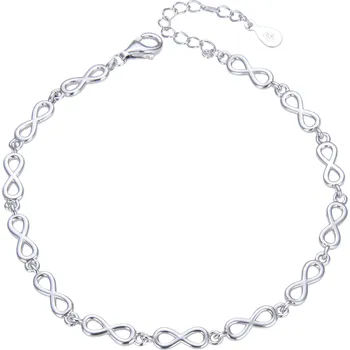 Náramek NUBIS® Dámský stříbrný náramek se nekonečnem - NB-1144