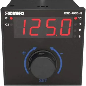 Termostat Teplotní PID regulátor Emko ESD-9950-N.5.20.0.1/02.00/0.0.0.0 | vstup Pt100, S , R , K, J | napájení 230 VAC | termostat