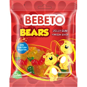 Bonbon Želé BEBETO 80 g FUNNY BEARS - MEDVÍDCI (želé ve tvaru medvídků / s ovocnou šťávou)