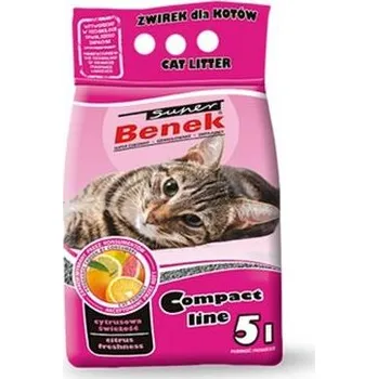 Podestýlka pro kočku BENEK Super benek compact citrusová svěžest 5L 5 l x 2 (10 l)