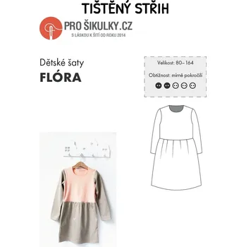 Nit Střih na dětské šaty FLÓRA