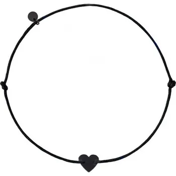 Náramek Náramek černé srdíčko unisex