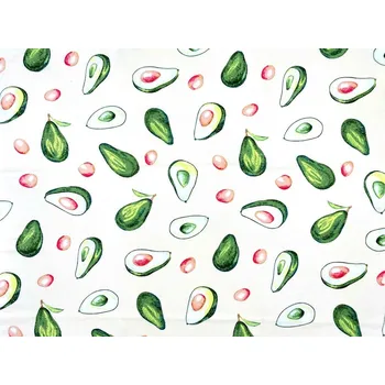 Mirtex Látka úplet Avokáda béžová šířka 180 cm