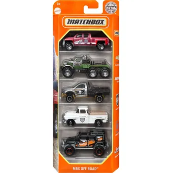 autíčko Mattel Matchbox Autíčka angličák MBX Off Road 5ks