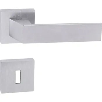 Dveřní kování MP KOVÁNÍ TI - MAYA - HR 3033Q Provedení: KL/KL. na rozetách (bez spodní rozety), Povrch: OCS - chrom broušený