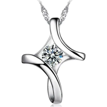 Náhrdelník Řetízek s přívěskem s kamínkem zirkonem