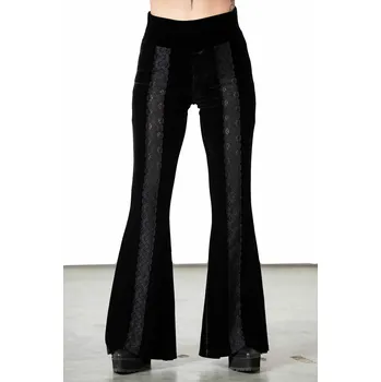 Dámské kalhoty kalhoty dámské KILLSTAR - Verna Velvet - Black - XXL