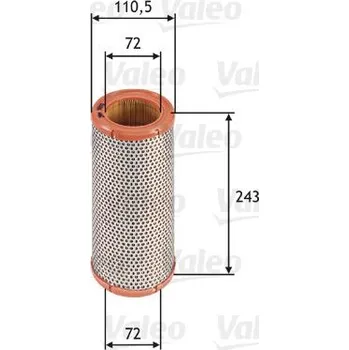 Filtr do auta Vzduchový filtr VALEO 585612