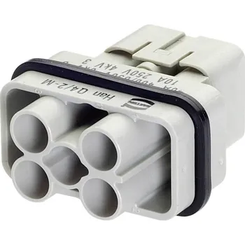 Konektor HARTING Han Q 4/2 M-c 09120063041 vložka pinového konektoru, seria Han® Q, 1 ks