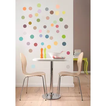 Samolepící dekorace Samolepicí dekorace na zeď barevná kolečka 50x70cm Freestyle Wall tattoo Dots 17056 Komar