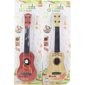 Hudební nástroj pro děti Kytara dětská akustická 40cm španělka plast 2 barvy (hudební nástroje)