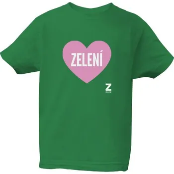 Pánské tričko Tričko s potiskem 100% bio tričko – zelená, dětské dětské