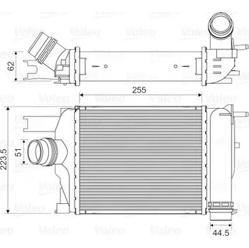 Chladič motoru Chladič turba VALEO 818609