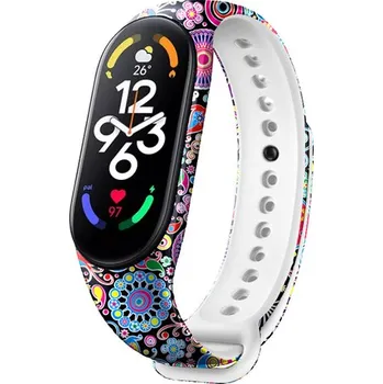 Sportovní měřič Xiaomi Paví vzor - Mi Band 7 náhradní náramek MBSCZ-7PV