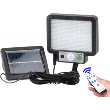 Zahradní dekorace Nástěnné solární LED osvětlení s PIR čidlem (Solární lampa s dálkovým ovladačem)