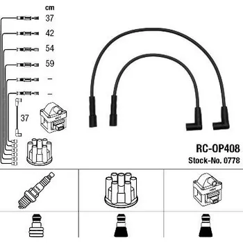 Zapalovací kabel Sada kabelů pro zapalování NGK 0778