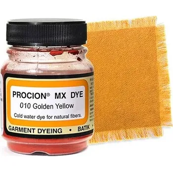 Speciální výtvarná barva Barva Jacquard Procion MX na bavlnu odstín 010 Zlatá žlutá