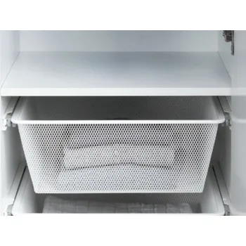 Odpadkový koš Interex Výsuvný šatní koš SIMPLE / Bílá 500 mm