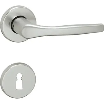 Dveřní kování MP KOVÁNÍ BA - LUXOR - R Provedení: BB (pokojový klíč), Povrch: F1 - stříbrný elox