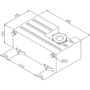 nádrž Univerzální nádrž na odpadní vodu 60l