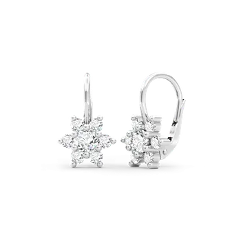 Náušnice SOLUNA Zlaté náušnice se zirkony STARIG bílé zlato