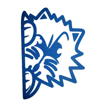 Samolepící dekorace SAMOLEPKA Kočka 026 pravá kuk (65 - škrábaný kov modrý) NA AUTO, NÁLEPKA, FÓLIE, POLEP, TUNING, VLASTNÍ TEXT, TISK, AUTOSAMOLEPKY.cz, POLEPY, OBRÁZEK, LOGO, SAMOLEPKY