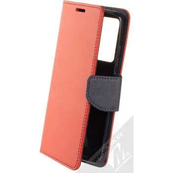 Pouzdro na mobilní telefon 1Mcz Fancy Book flipové pouzdro pro Xiaomi 12, Xiaomi 12X červená modrá (red blue)