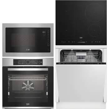 Set domácích spotřebičů Set Beko BBIM12400XCS + BMGB25332BG + HII64500UFT + BDIN38531D