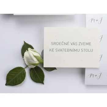 Svatební dekorace Be Nice Pozvánka ke svatebnímu stolu 10