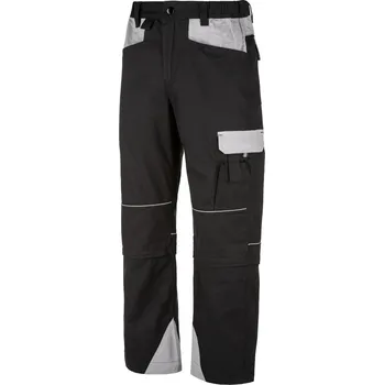 montérky Dykeno Primo kalhoty do pasu 2v1 černé/šedé