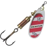 Hester Fishing Rotační třpytka vel. 3 6 g stříbrná / červeně pruhovaná
