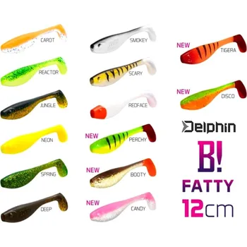 Nástraha Delphin umělá nástraha BOMB! Fatty 12 cm barva: Smokey