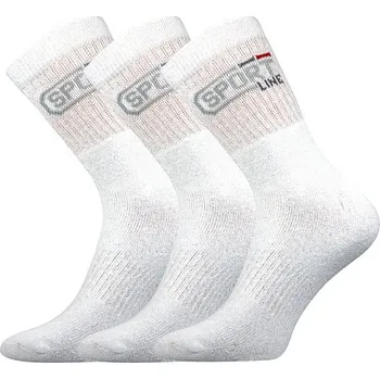 Pánské ponožky BOMA Ponožky silné SPOT 3pár froté BÍLÉ 35-38 111895