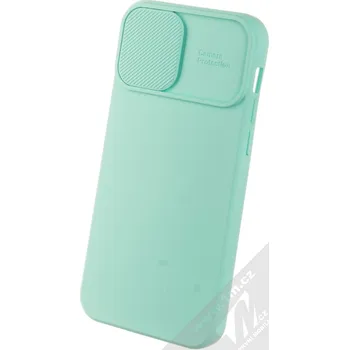Pouzdro na mobilní telefon 1Mcz CamShield Soft ochranný kryt pro Apple iPhone 12 mátově zelená (mint green)